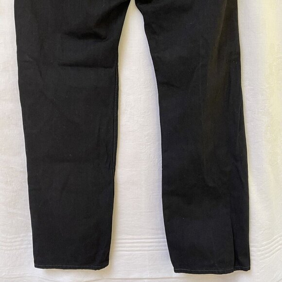 Levis 501 Black Jeans Mens 36 X 32 Regular FIt Casual Dark Wash Travel Vacation - Picture 6 of 13